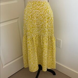 Yellow Patterned Women's Skirt